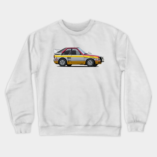 Sport A1 A2 Rally Group B Crewneck Sweatshirt by Mario Ramos Rally Art